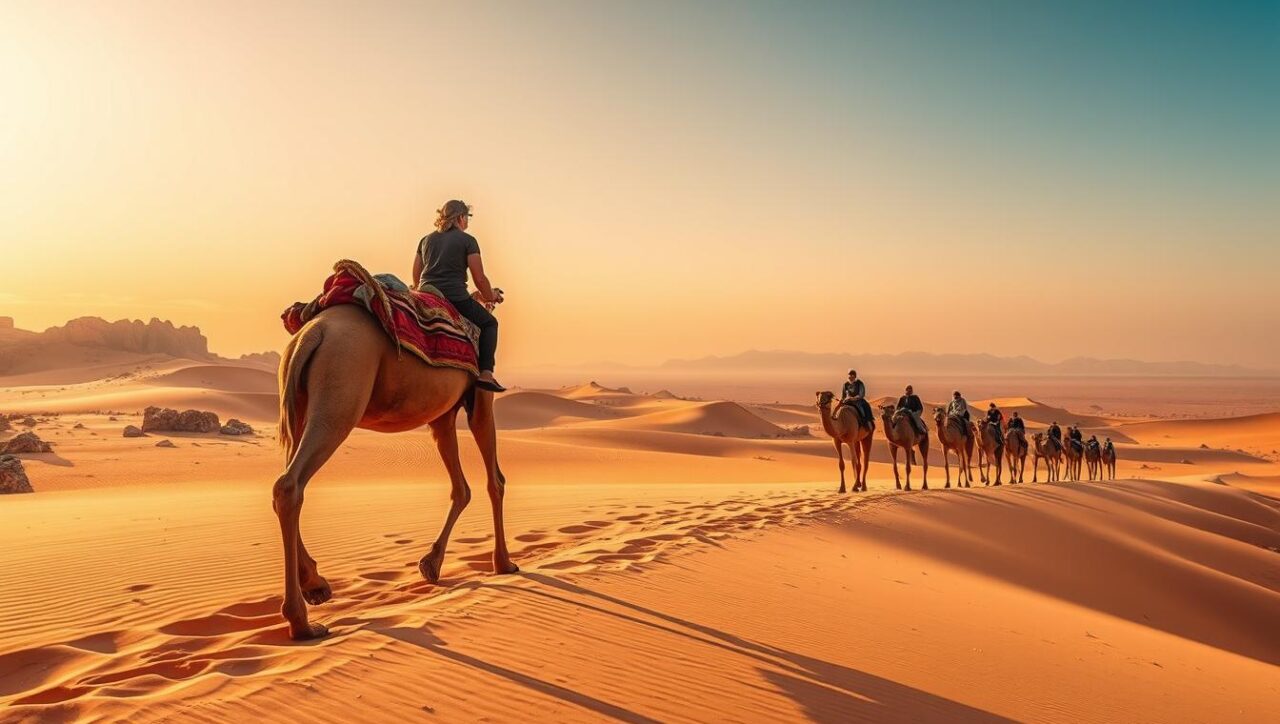 camel ride agafay desert