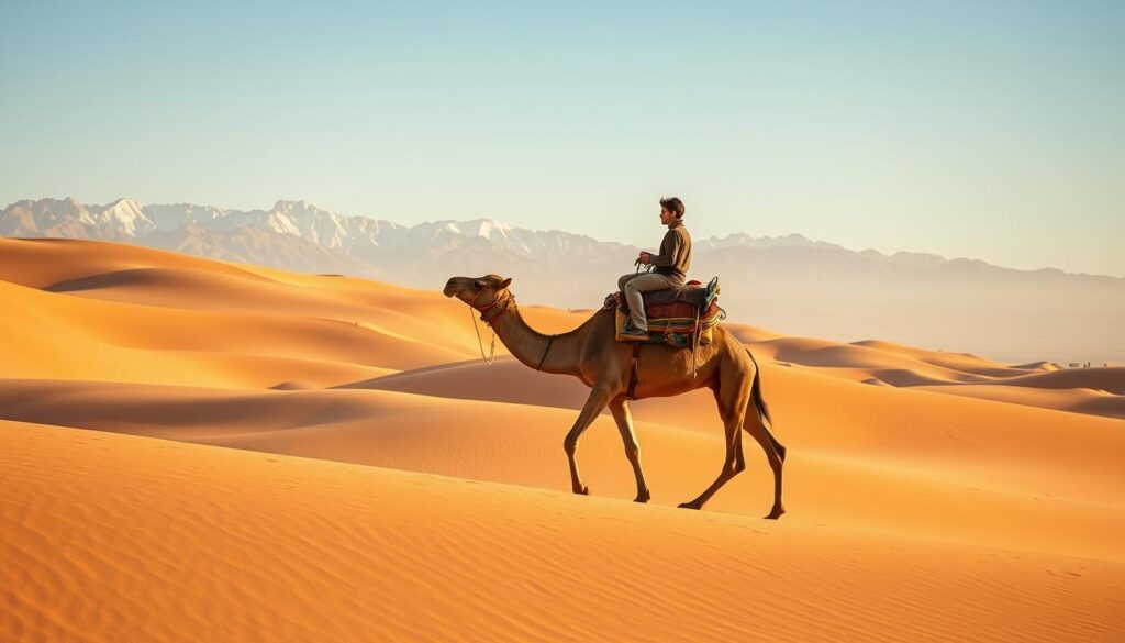 camel trekking in Agafay Desert camel trekking in Agafay Desert