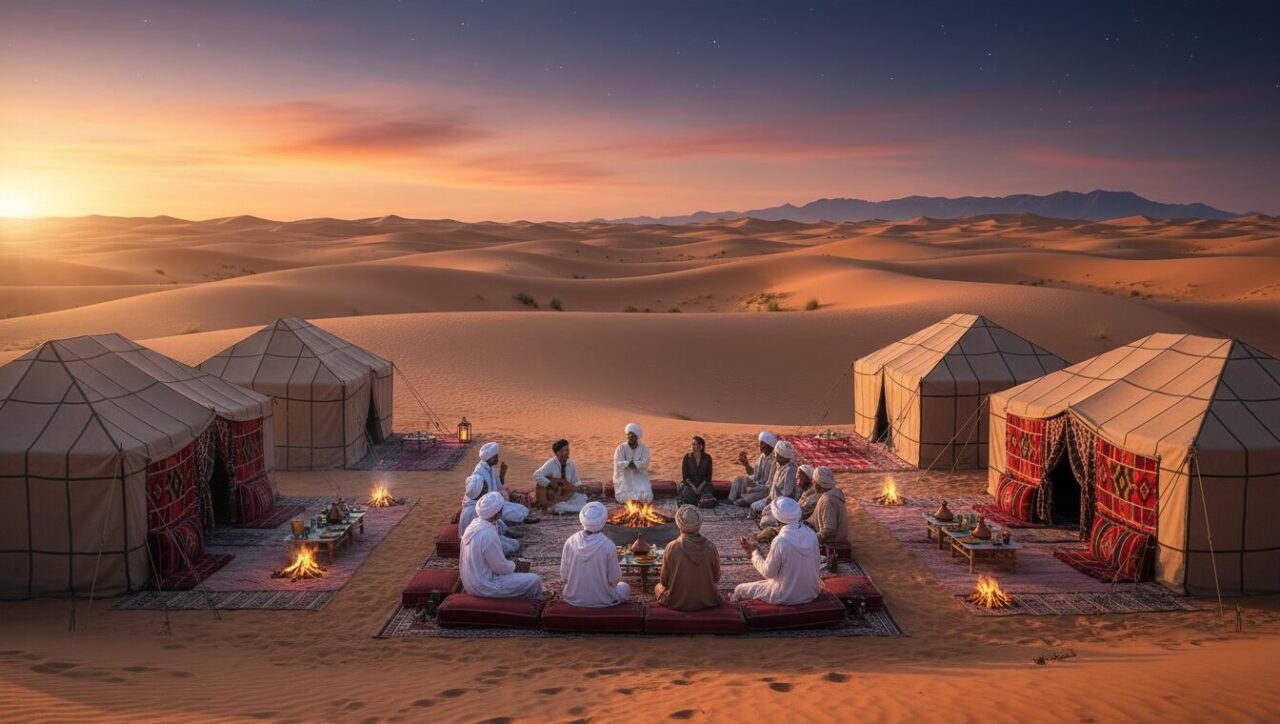 Sahara desert camping Morocco