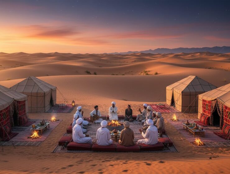 Sahara desert camping Morocco